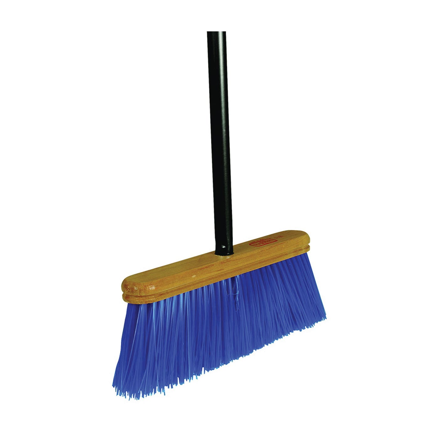Harper Upright Broom, 12 in Sweep Face, 4 in L Trim, Stiff Synthetic Bristle, Threaded, Metal Handle
