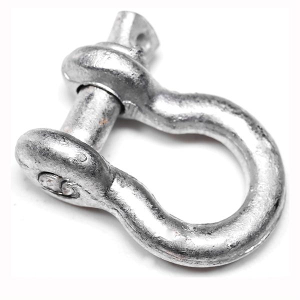 Baron 193LR-5/16 Anchor Shackle, 5/16 in Trade, 0.75 ton Working Load, Steel, Galvanized