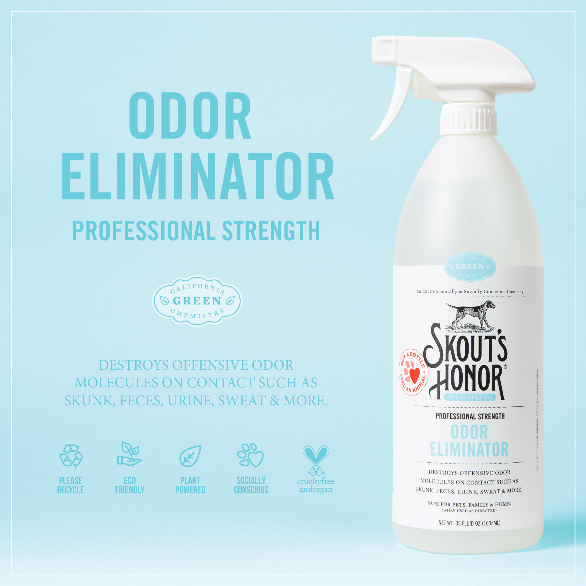 Skout's Odor Eliminator, 35 fl-oz Spray Bottle