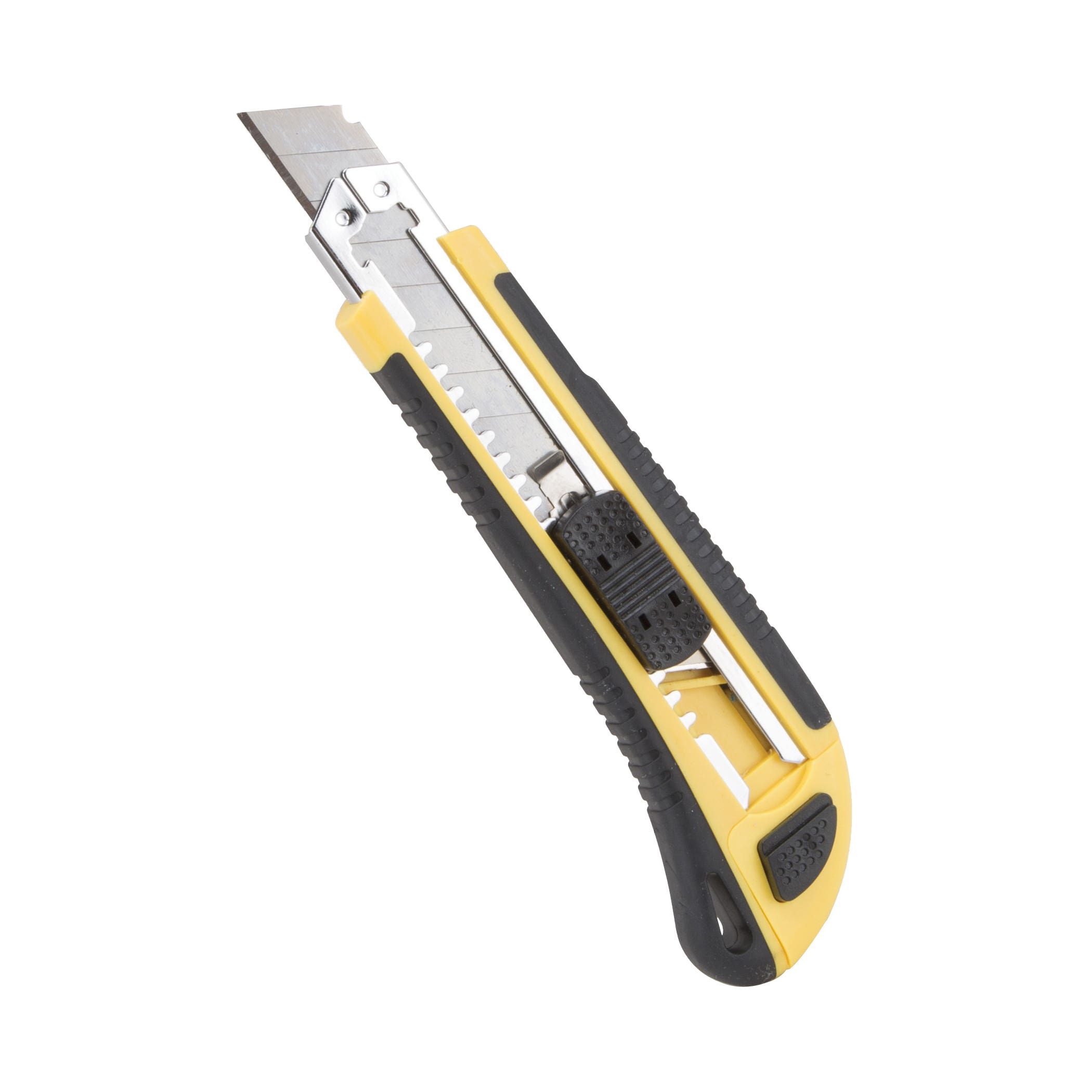 Vulcan JL-VT45530 Utility Knife, 4-7/8 in L Blade, 18 mm W Blade, High Carbon Steel Blade, Soft-Grip Handle