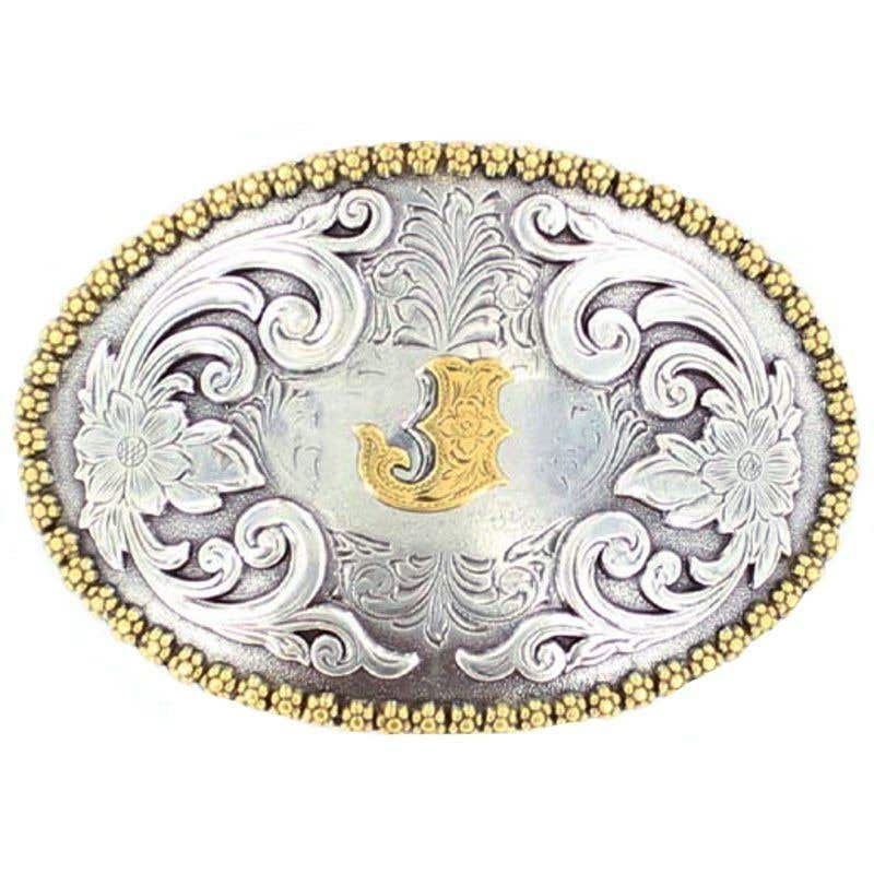 Nocona Initial J Belt Buckle