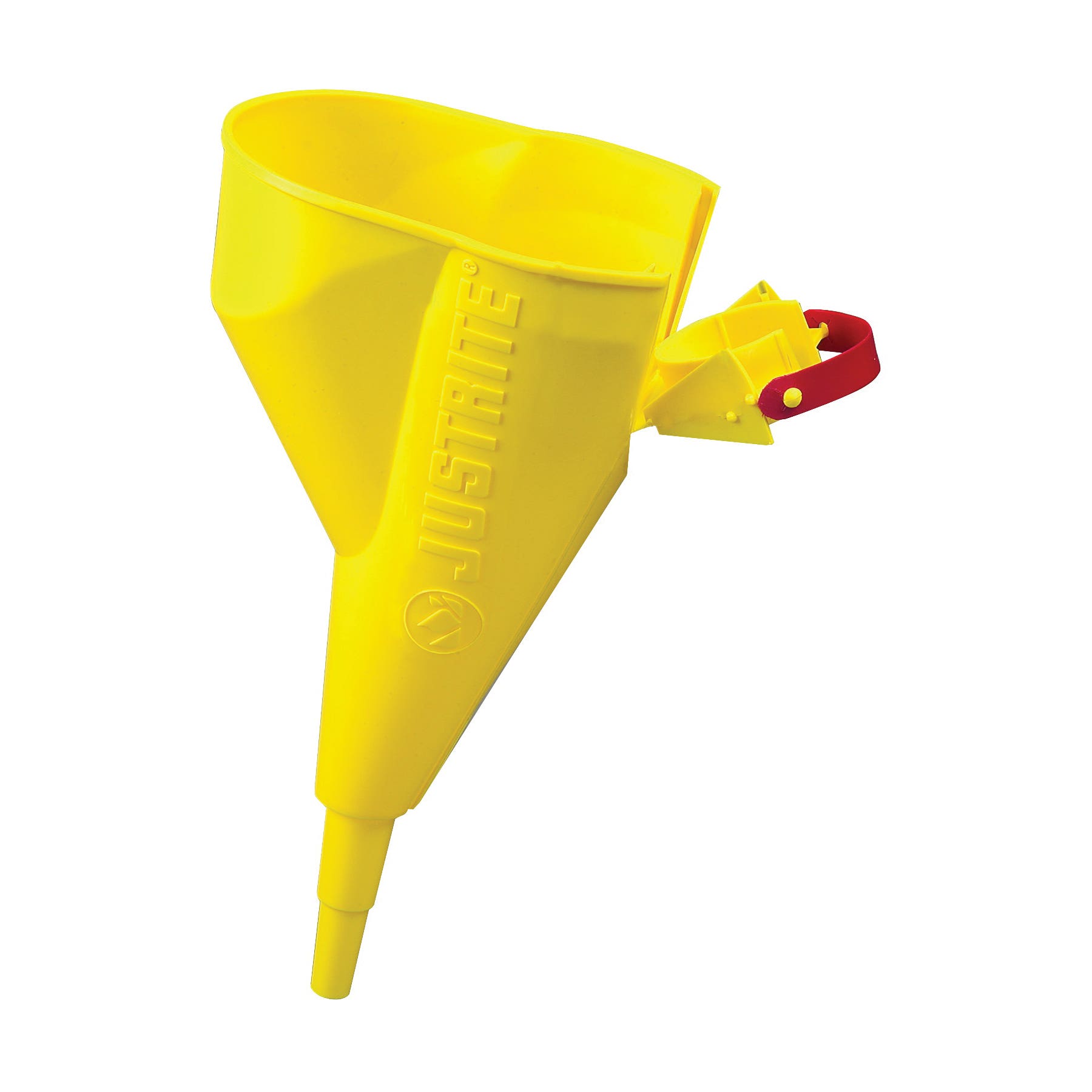 Justrite 11202Y Funnel, Polypropylene, Yellow, 11-1/4 in H