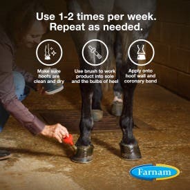 Farnam Rain Maker Triple Action Hoof Moisturizer and Conditioner for Horses, prevents cracks and contracted heels 32 Fluid Ounces