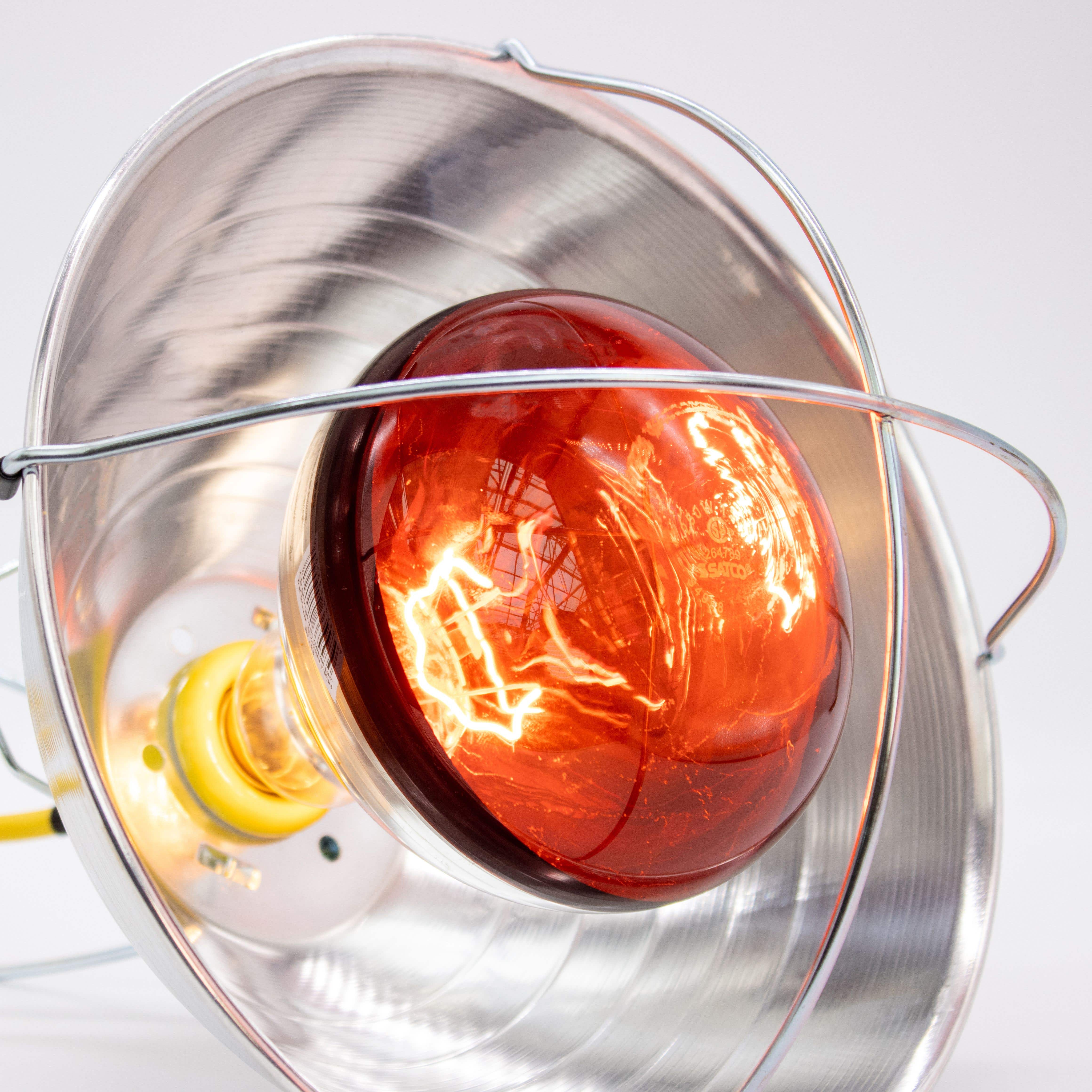 250W Incandescent Red Heat Lamp Bulb, Dimmable