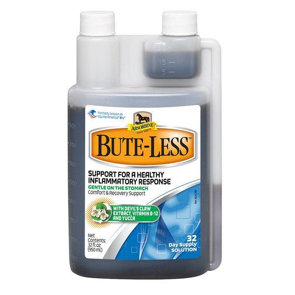 Absorbine Bute-Less Comfort and Recovery Support Supplement Liquid Apple Flavor 32 oz Bottle