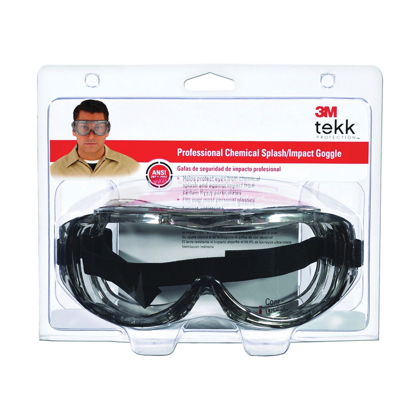 3M Chemical Splash Professional Goggles Anti?Scratch Impact Polycarbonate