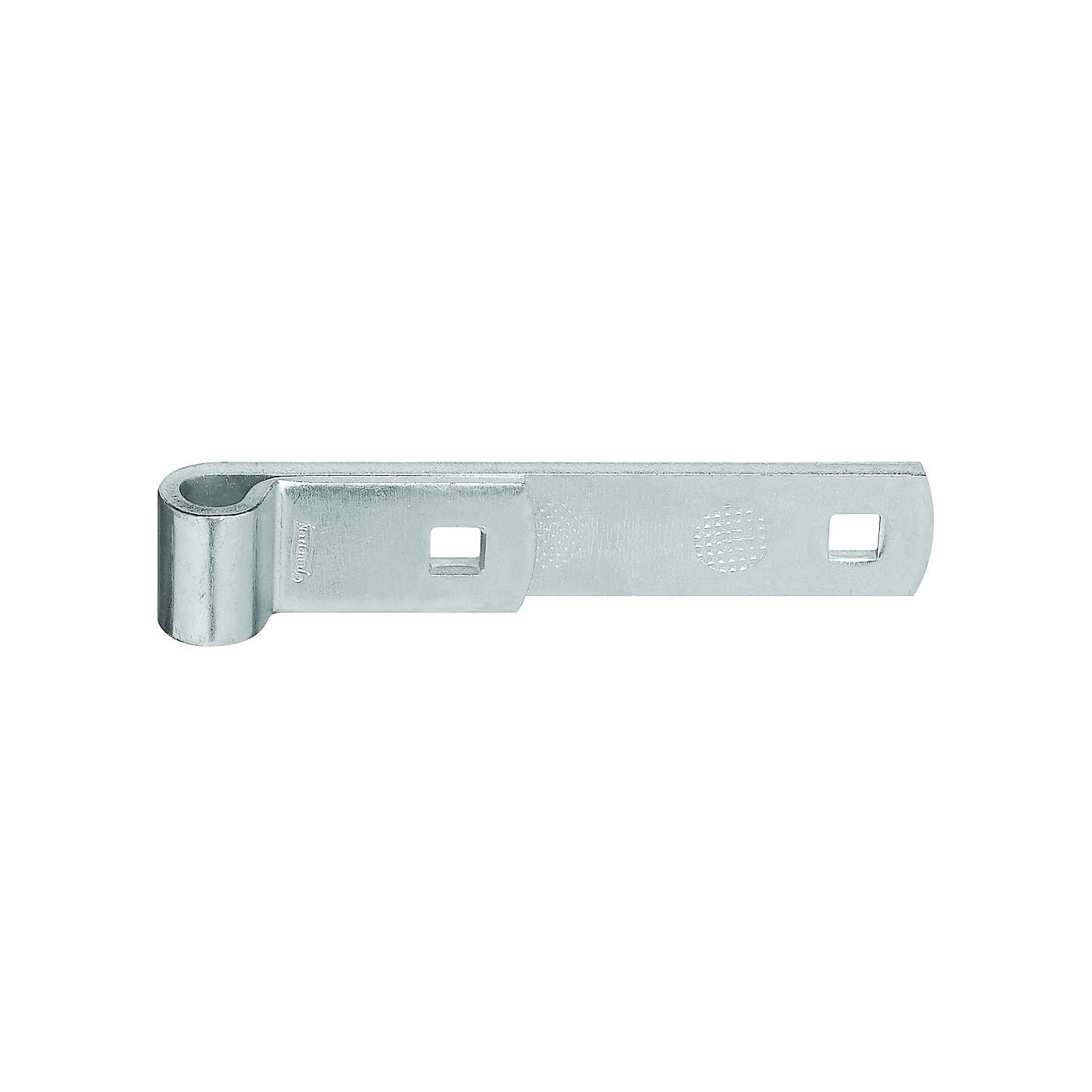 National Hardware N131-060 Strap Hinge, 0.19 in Thick Leaf, 6 in L x 1-1/4 in W, Steel, Zinc, 100 lb