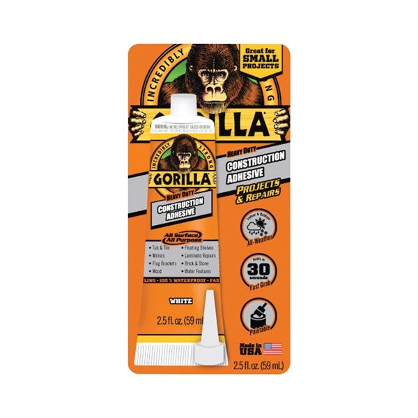 Gorilla Construction Adhesive 2.5 oz