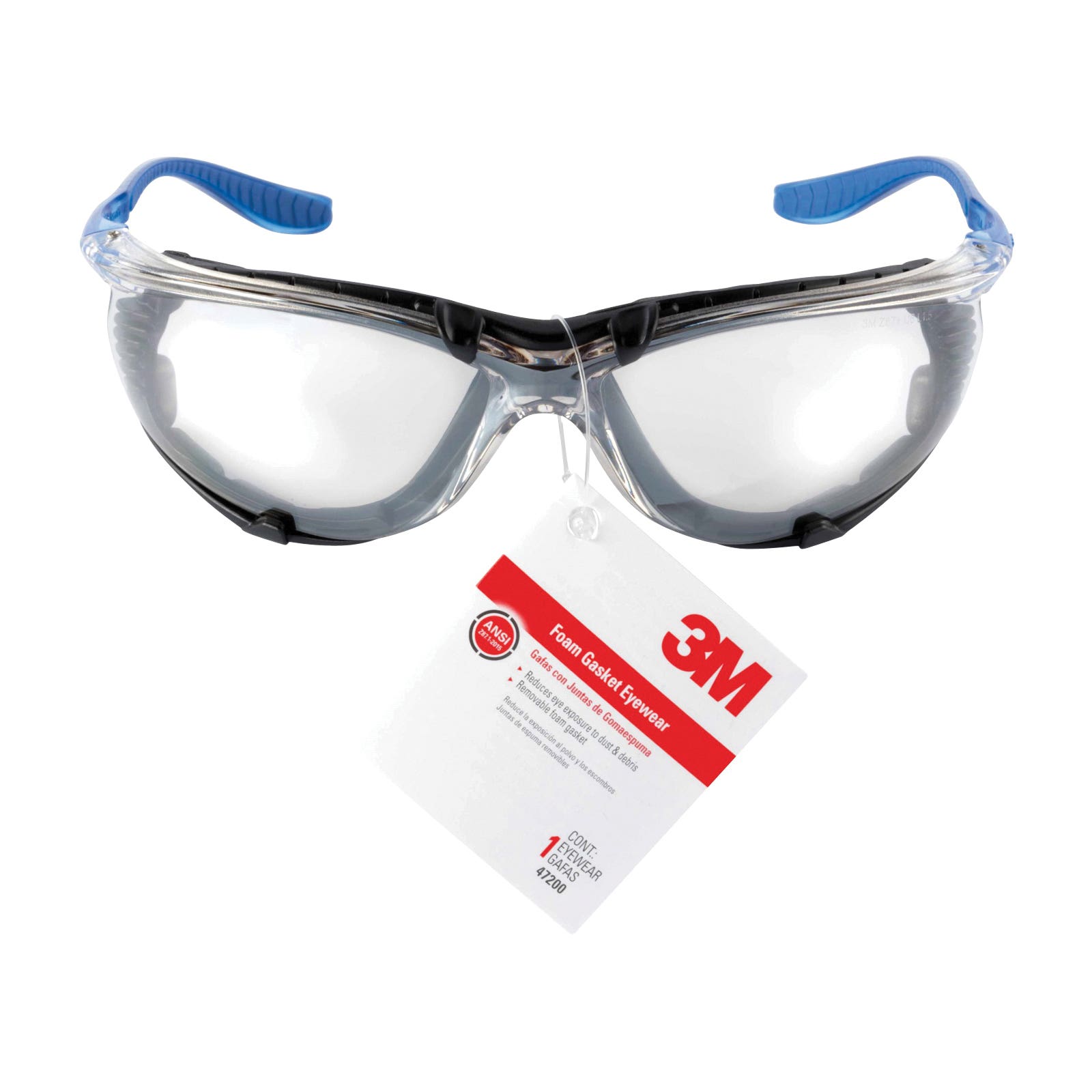 3M Safety Glasses Wraparound Frame