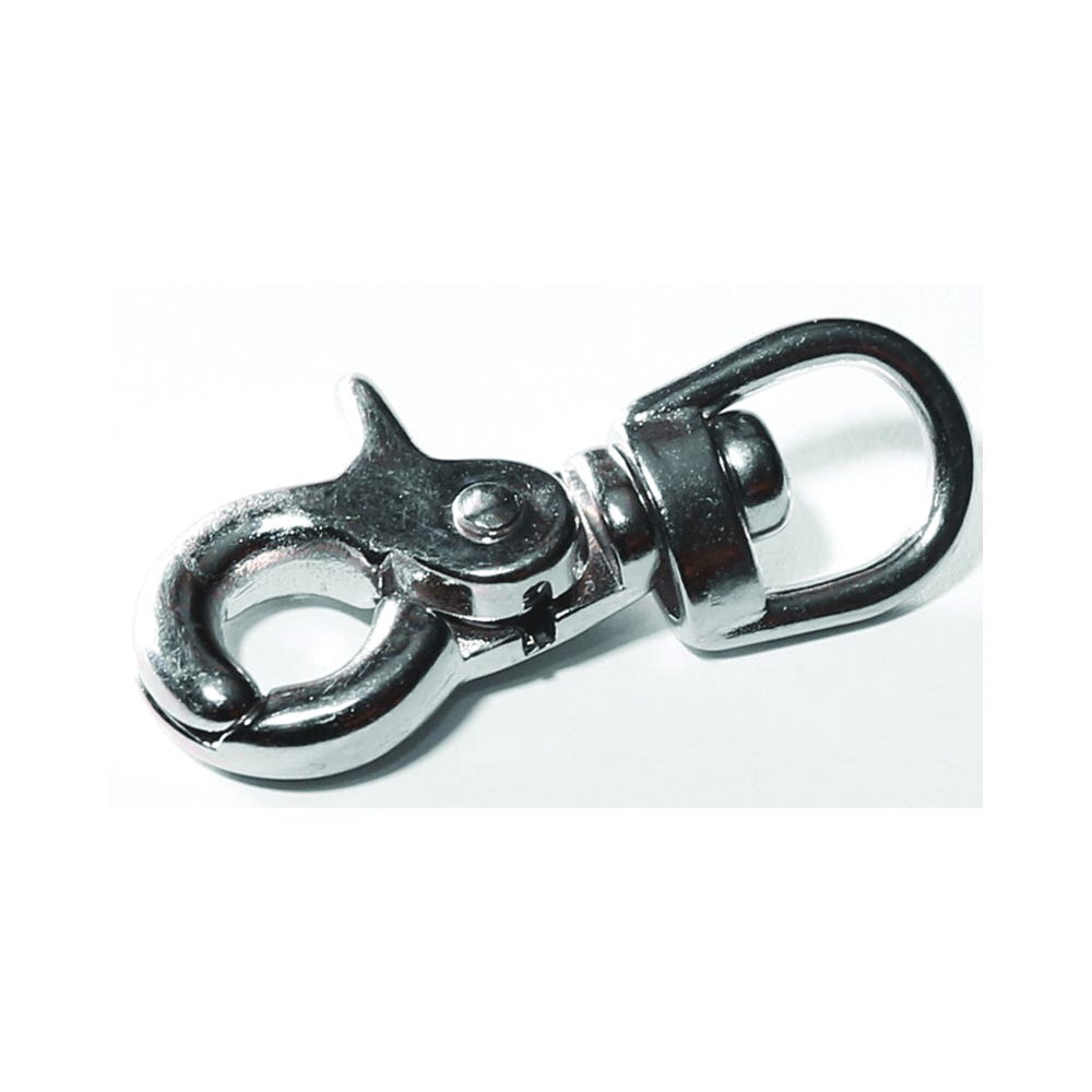 Baron 5013-3/8 Trigger Snap, 3/8 in Snap Opening, 2-1/2 in L Dimensions, 40 lb Working Load, Zinc, Nickel