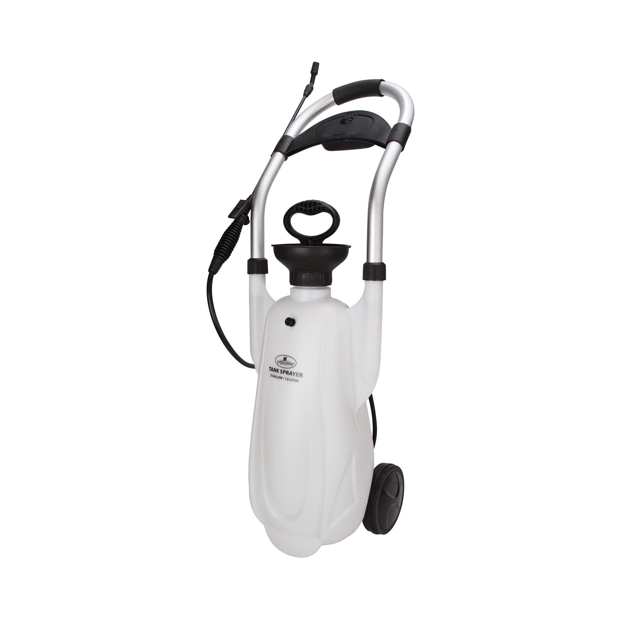 Landscapers Select Compression Sprayer, 3 gal Tank, Polyethylene Tank, 100 in L Hose, White