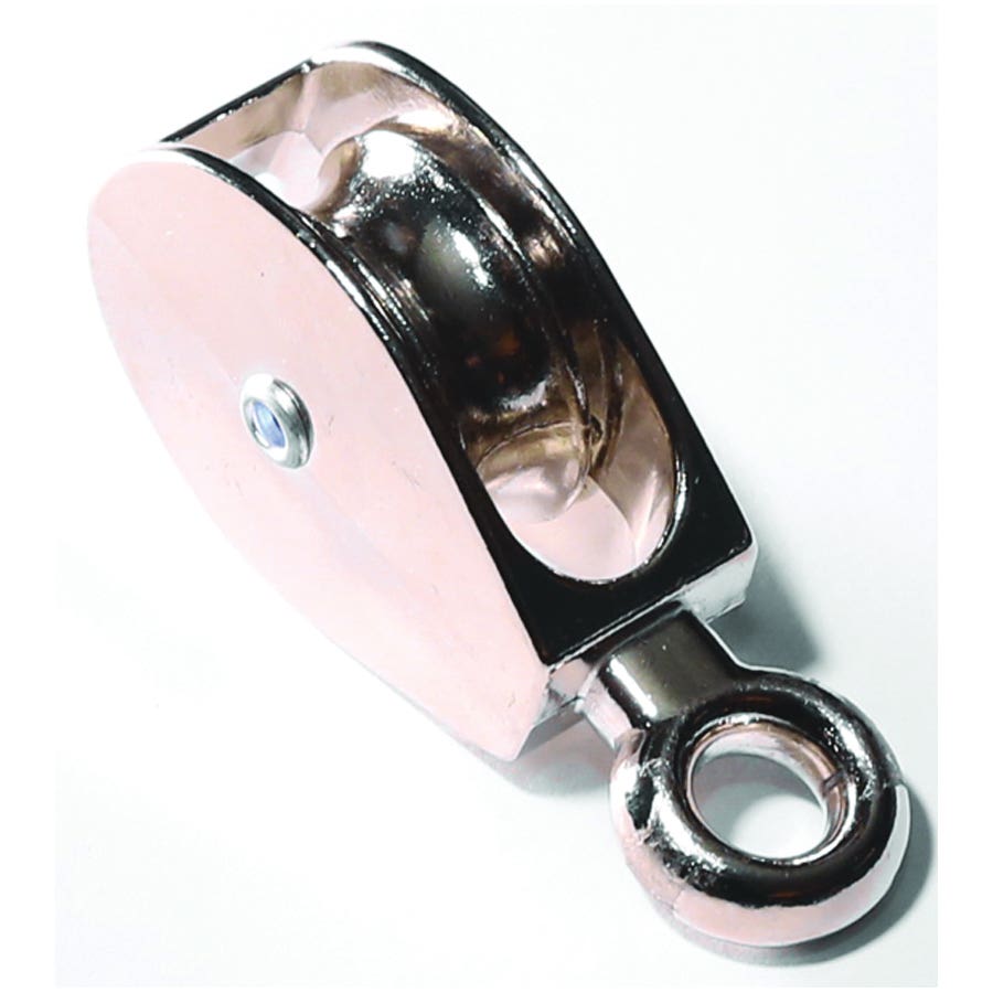 Baron 0174ZD-1 Tackle Pulley, 1/4 in Rope, 55 lb Working Load, 1 in Sheave