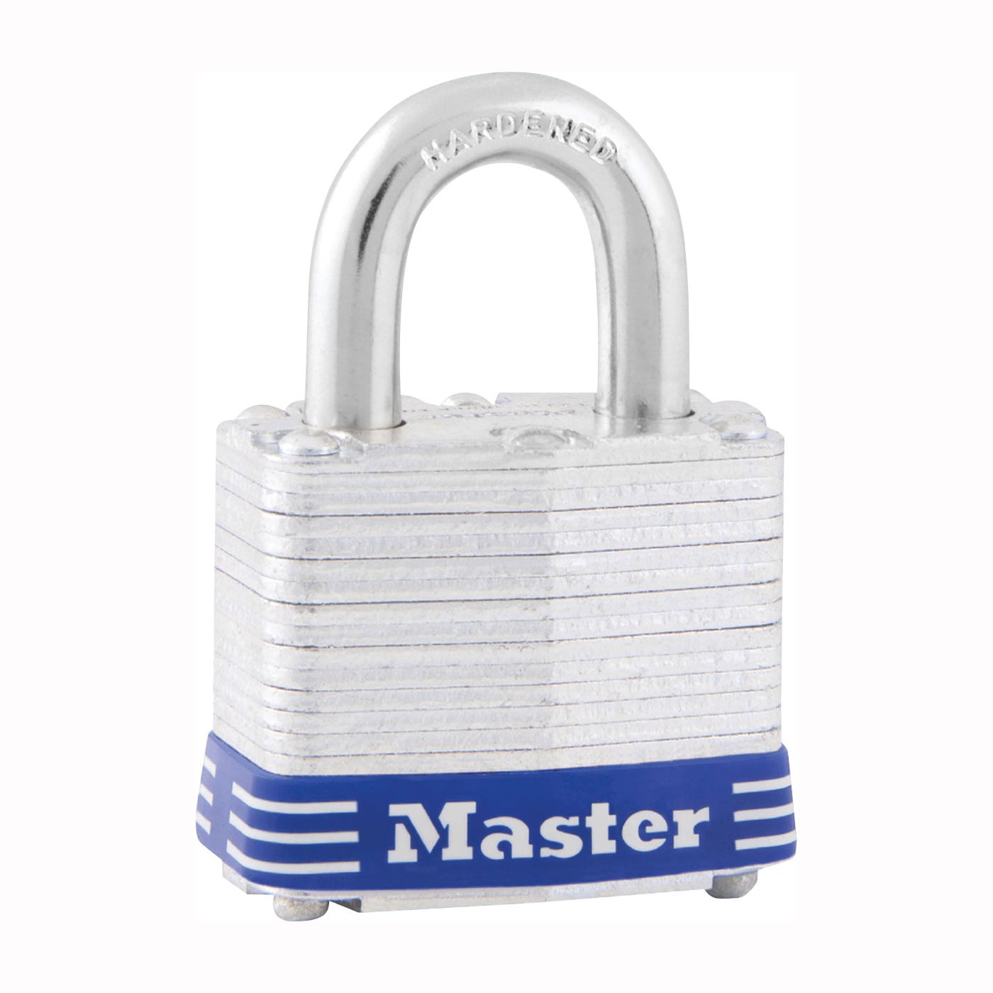 Master Lock 5D Padlock, Keyed Different Key, 3/8 in Dia Shackle, 1 in H Shackle, Boron Alloy Shackle, Steel Body