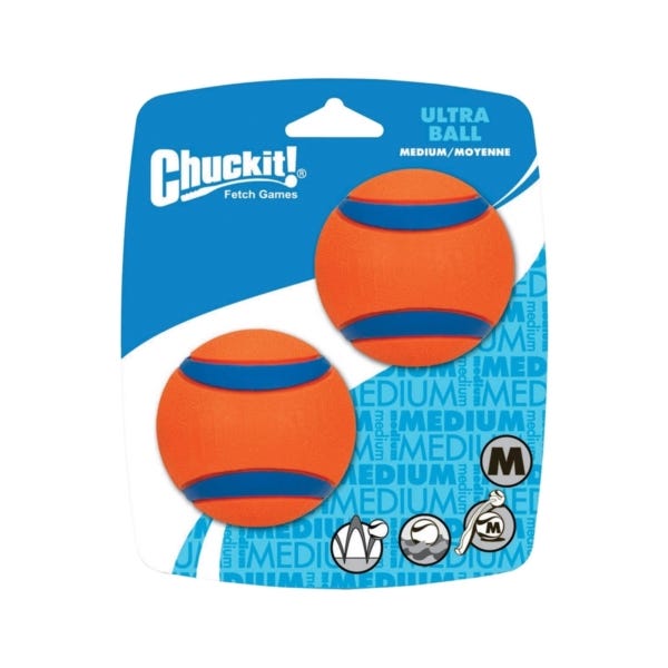 Chuckit! Ultra Ball Rubber Dog Toy, Medium