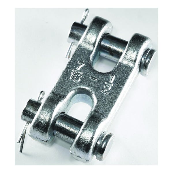 Baron 82180/196 Clevis Link, 1/4 x 5/16 in Trade, 4700 lb Working Load, Steel, Zinc