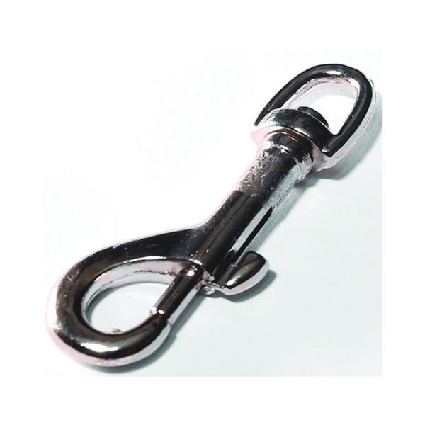 Baron 5025-3/8 Leash Snap, 50 lb Working Load, Steel, Nickel