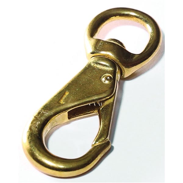 Baron 251BT-2 Quick Snap, 1/2 in Snap Opening, 3-3/4 in L Dimensions, 60 lb Working Load, Solid Bronze, Polished