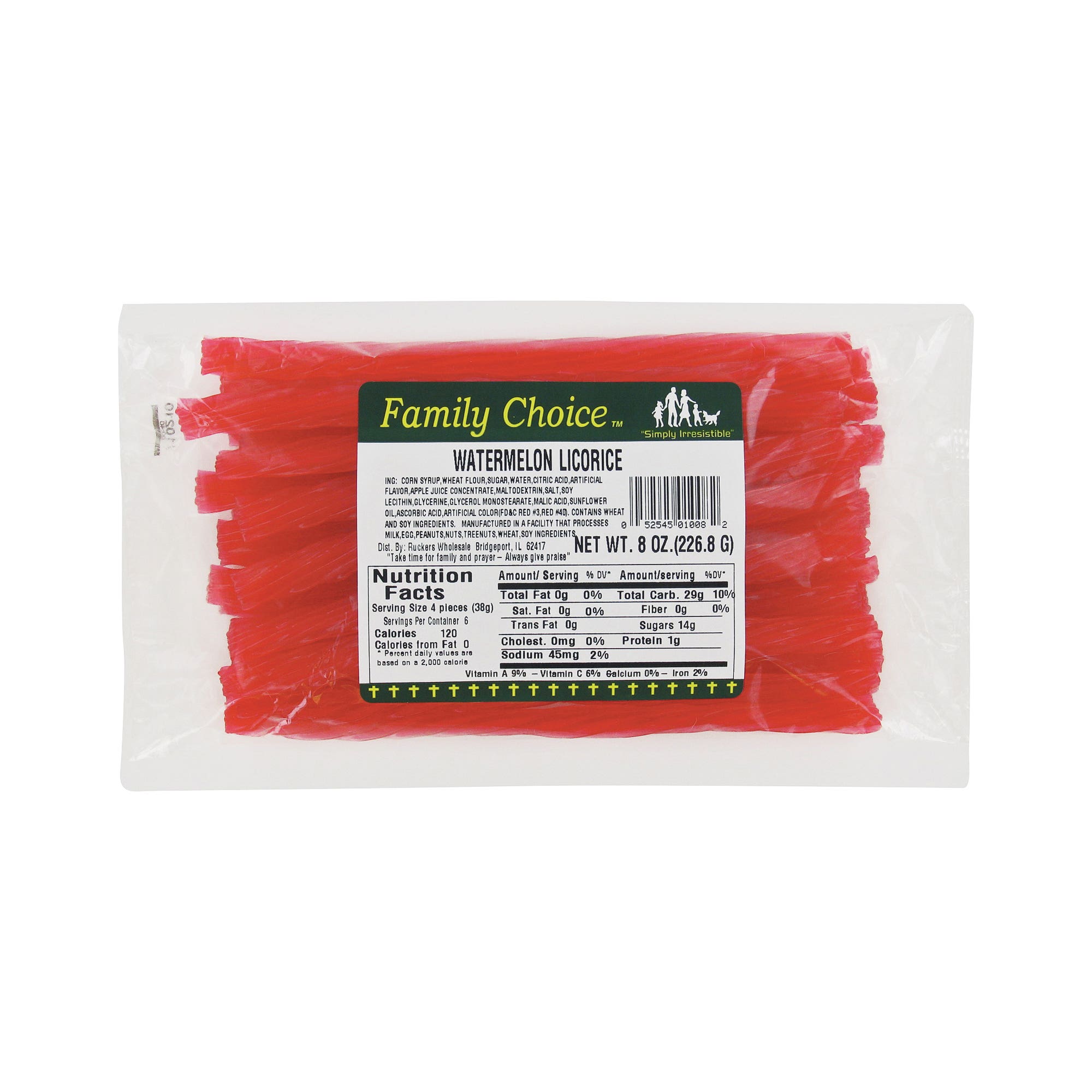 Family Choice Licorice, Watermelon Flavor, 6 oz
