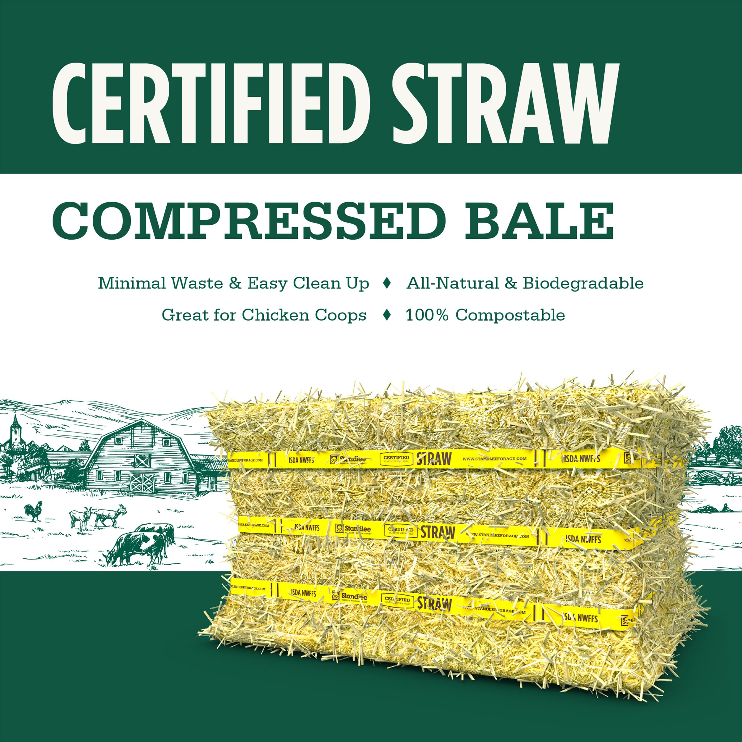 Standlee Premium Western Forage Straw Bale