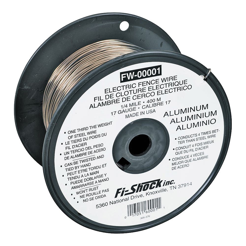 Zareba Fi?Shock Aluminum Fence Wire – 17 ga, 1/4 mile