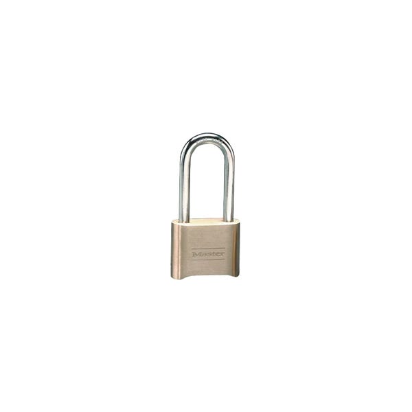 Master Lock 175DLH Padlock, Resettable Combination Key, 5/16 in Dia Shackle, 2-1/4 in H Shackle, Steel Shackle