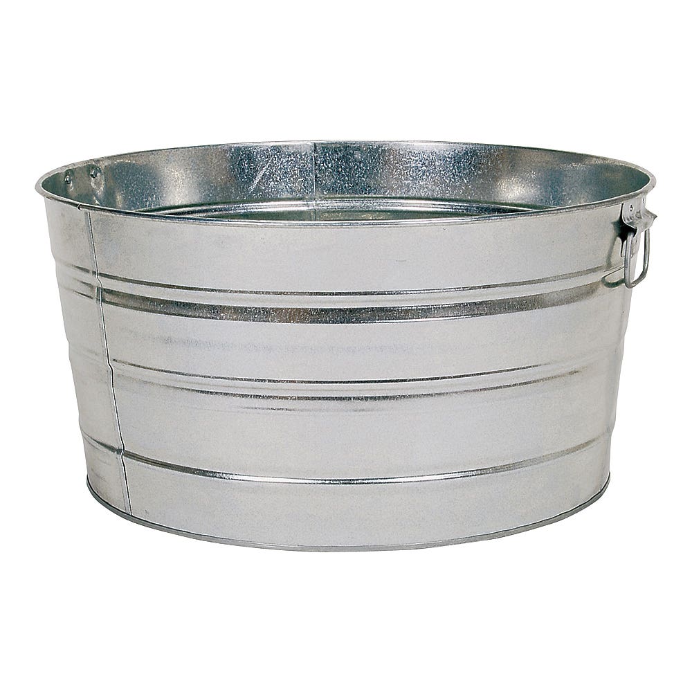 Behrens Galvanized Wash Tub, 15 gal
