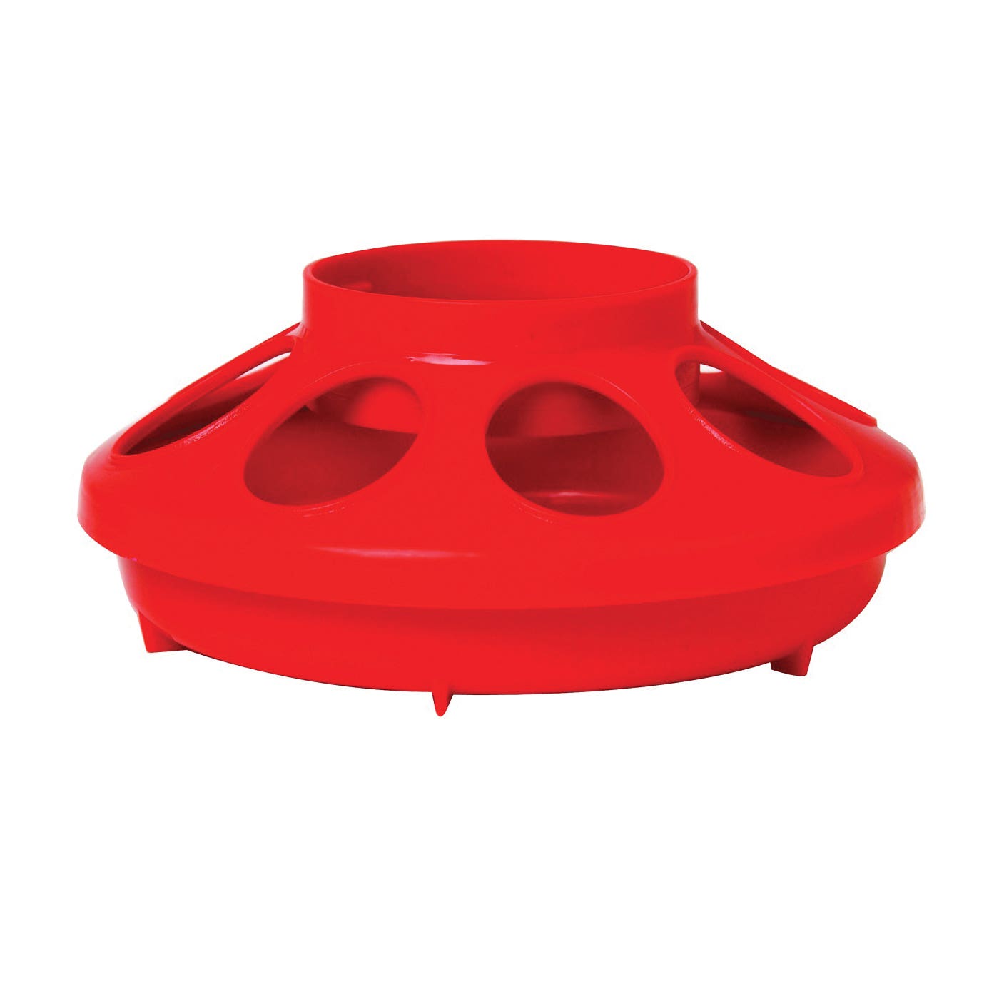 Little Giant Poultry Feeder Base Red 1 qt