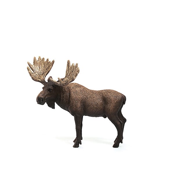 Schleich-S Figurine, Moose Bull, Plastic