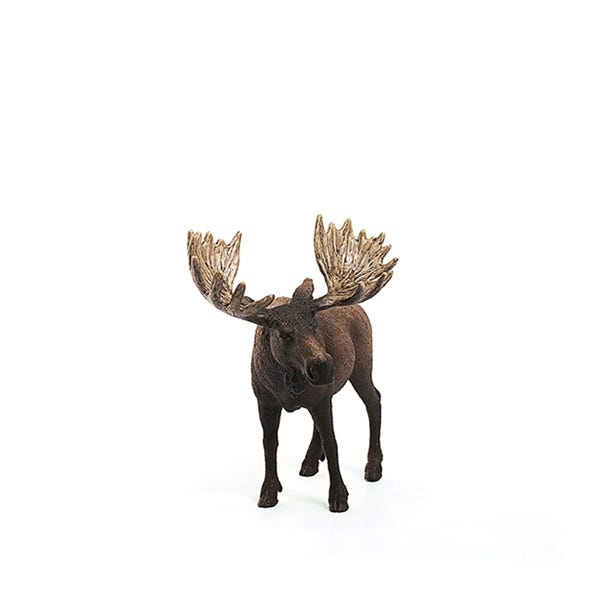 Schleich-S Figurine, Moose Bull, Plastic