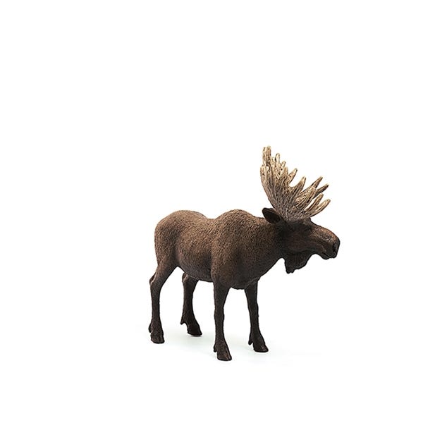 Schleich-S Figurine, Moose Bull, Plastic