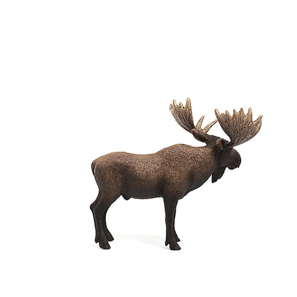 Schleich-S Figurine, Moose Bull, Plastic