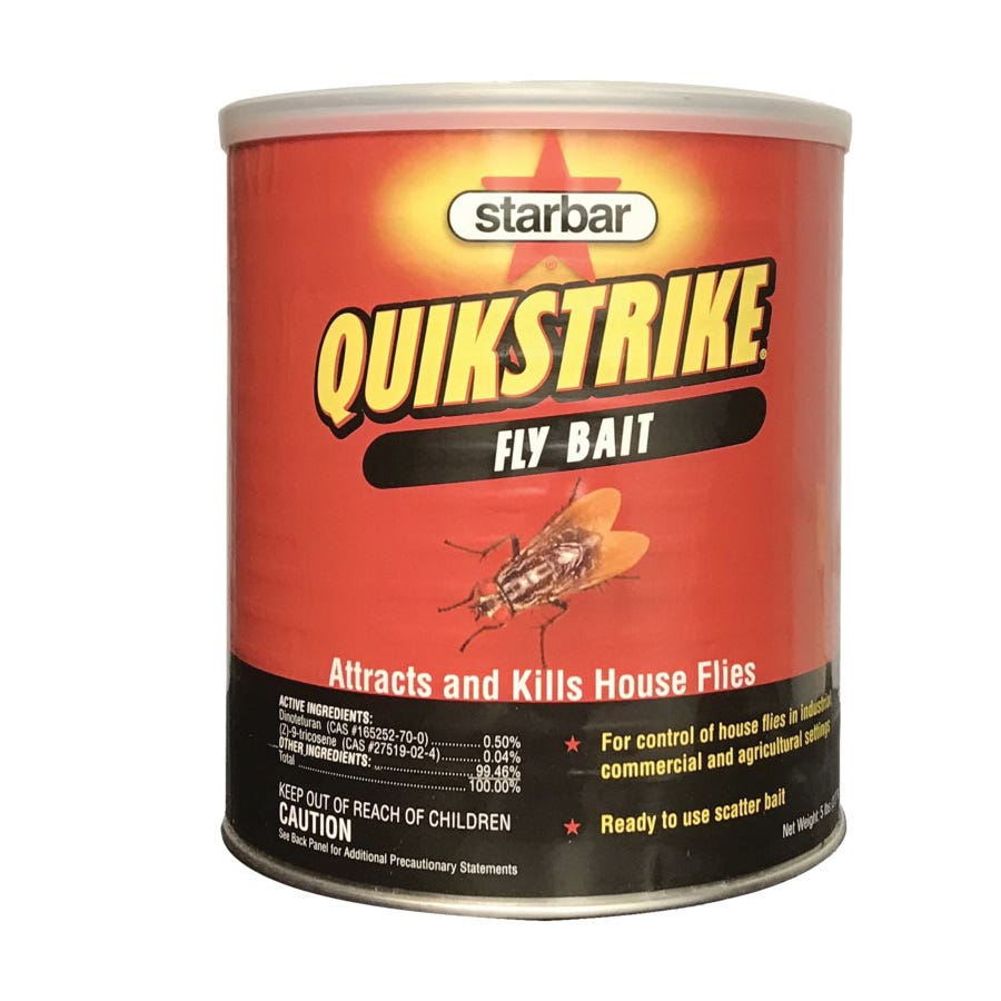 Starbar QuikStrike Fly Bait, Granular, Fish, 5 lb Can