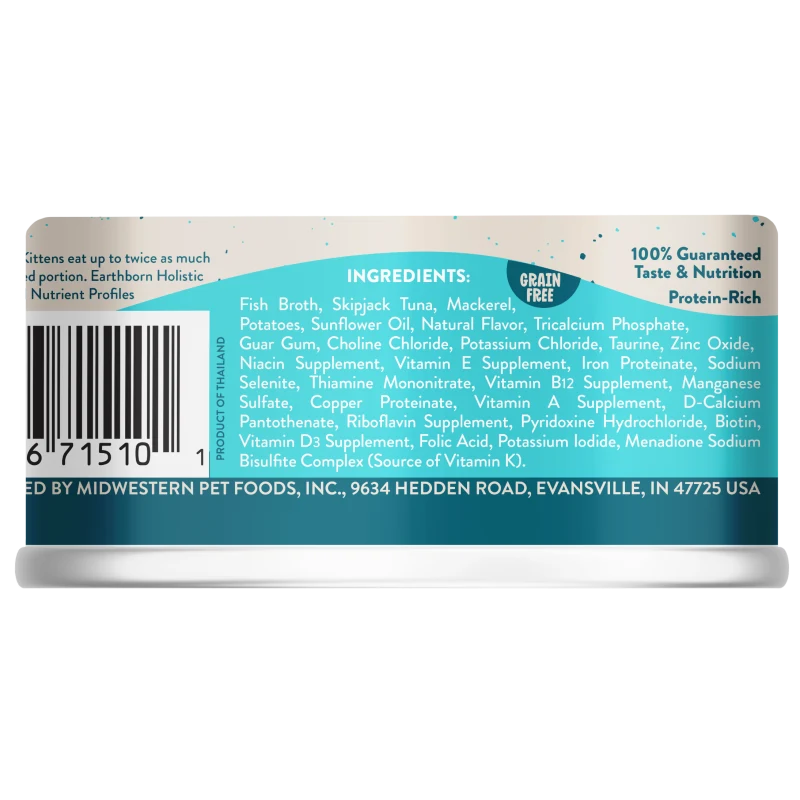 Earthborn Holistic Monterey Medley Cat Food, Gravy, 3 oz Can