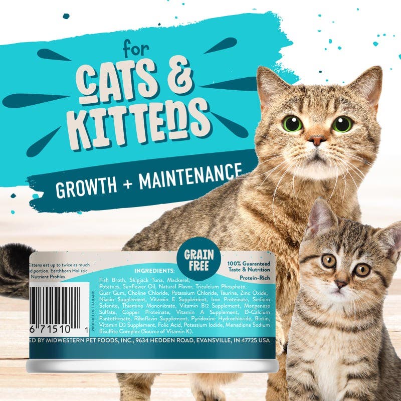Earthborn Holistic Monterey Medley Cat Food, Gravy, 3 oz Can