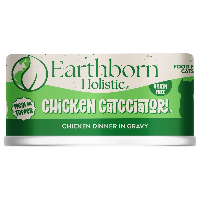 Earthborn Holistic Chicken Catcciatori Chicken Dinner in Gravy, 3 oz Can