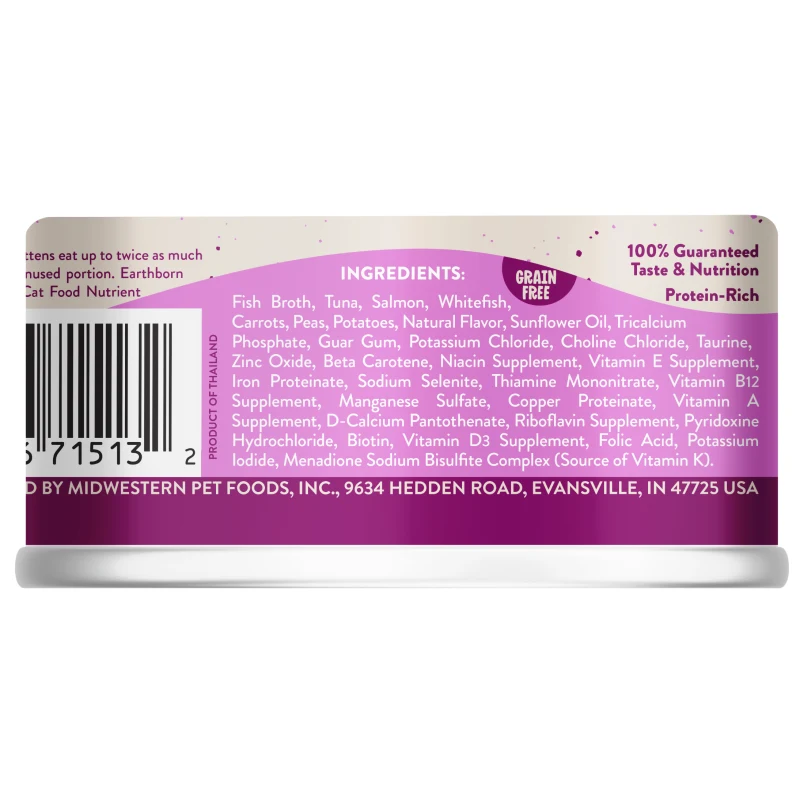 Earthborn Holistic Harbor Harvest Cat Food, Wet, 3 oz Can