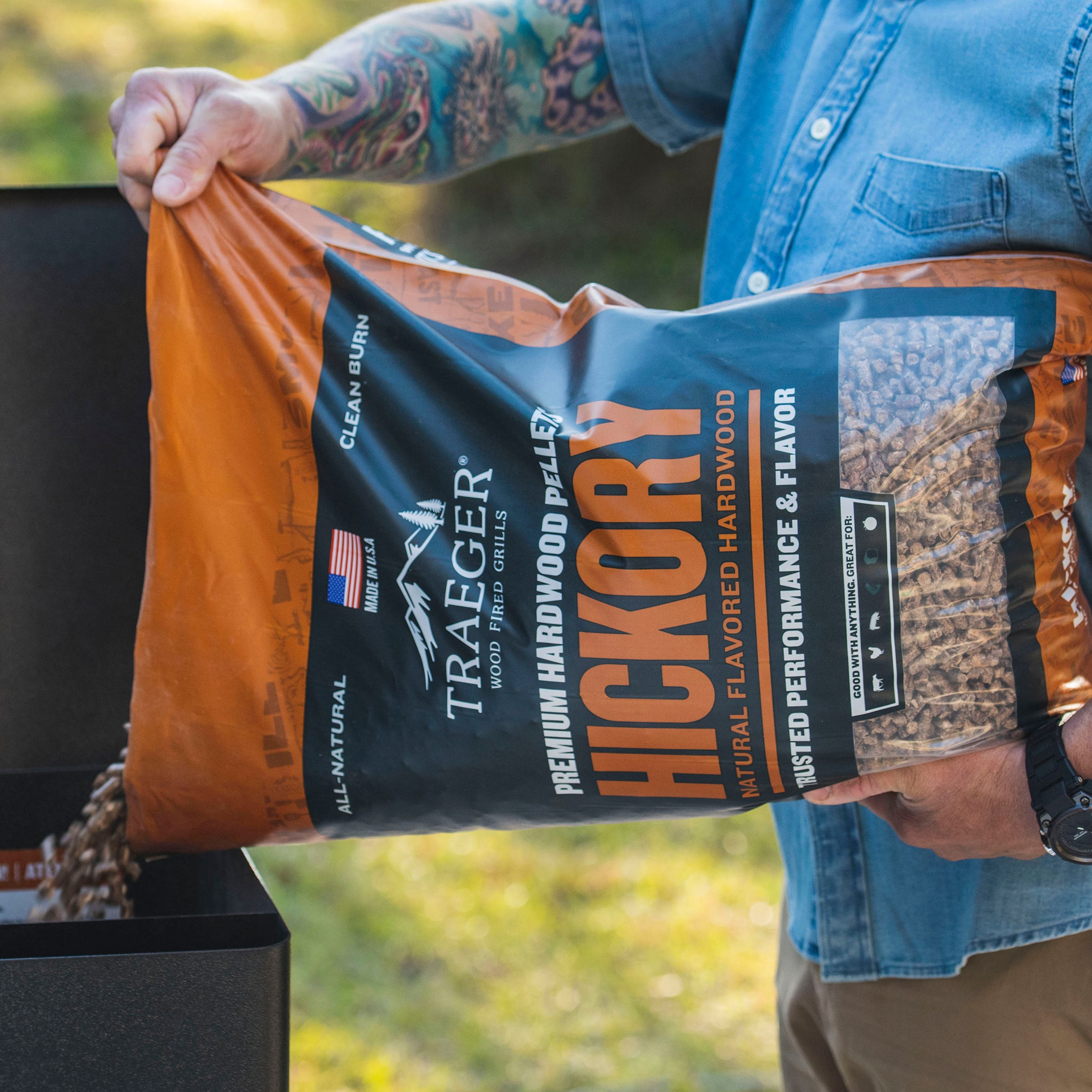 Traeger Hickory Hardwood Pellets