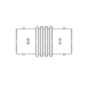 ADS 0315AA Pipe Coupling, 3 in, Male x Barb, Polyethylene