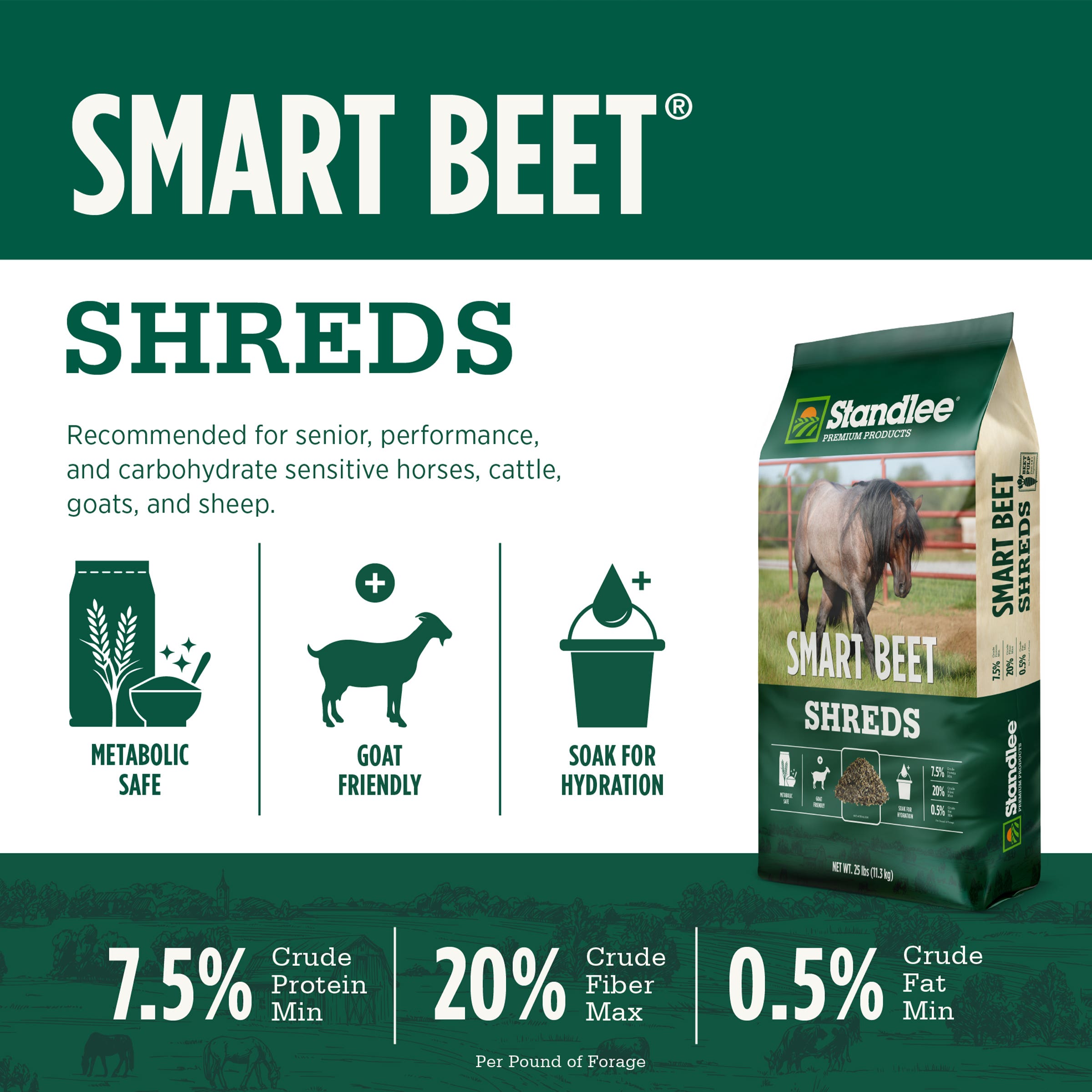 STANDLEE Smart Beet Shreds, Premium Livestock Feed