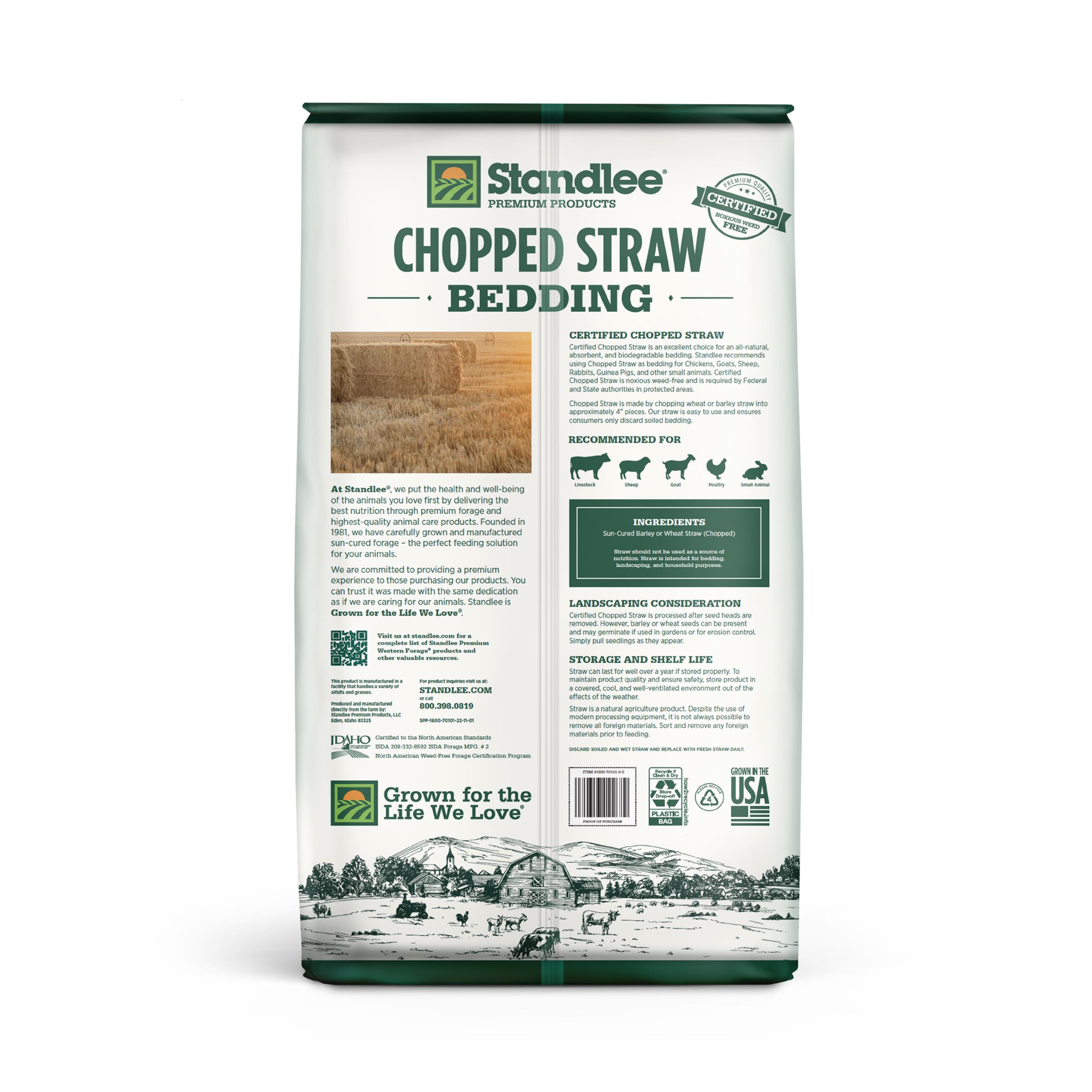 Standlee Chopped Straw 25 lb