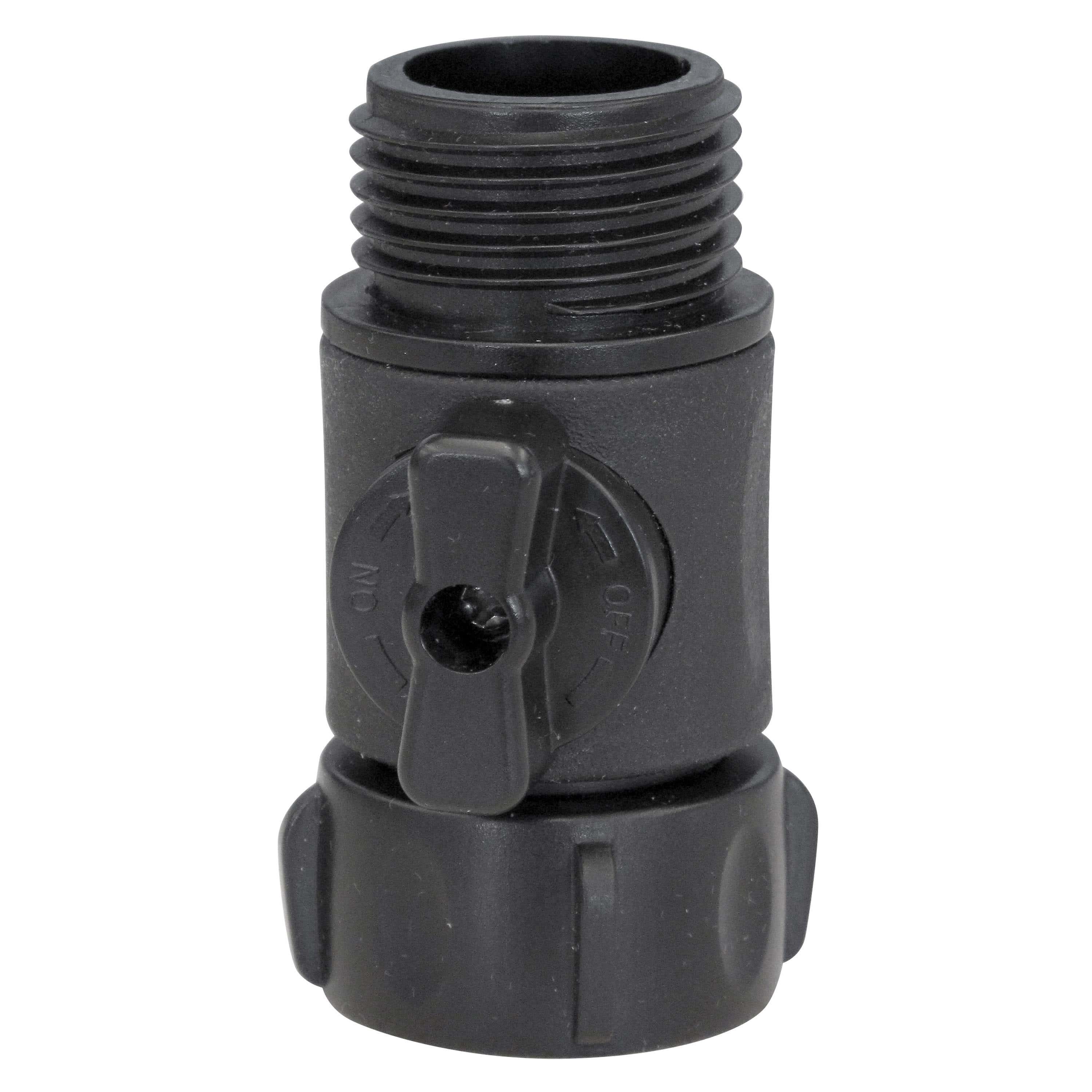 Fimco Shut-Off Valve, Single, Nylon, Black, For: Lawn and Garden Sprayers with Manifolds
