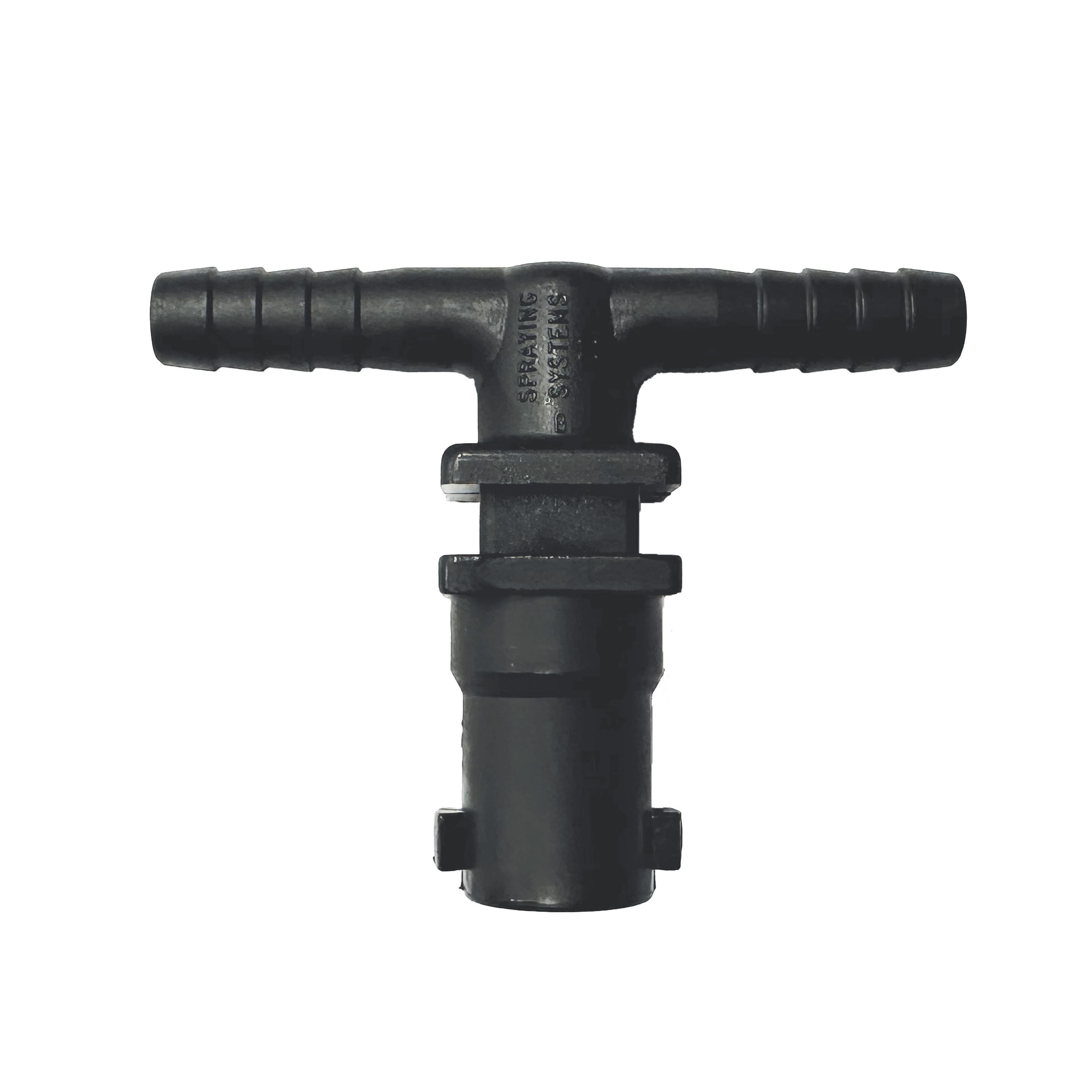 Fimco Nozzle Body Tee, Hose Barb Quick Connect, Nylon/Polymer