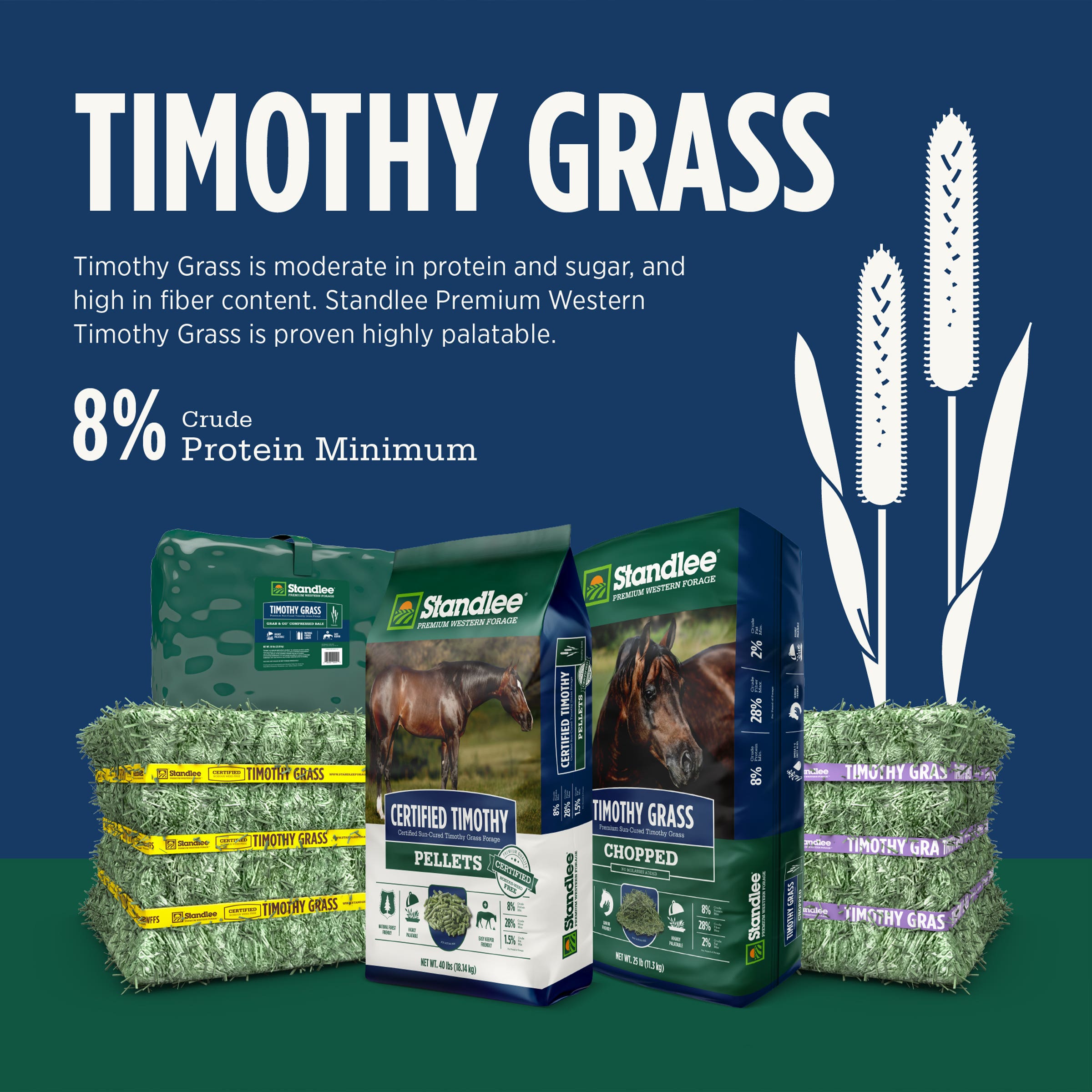 Standlee Timothy Grass Grab & Go Compressed Bale