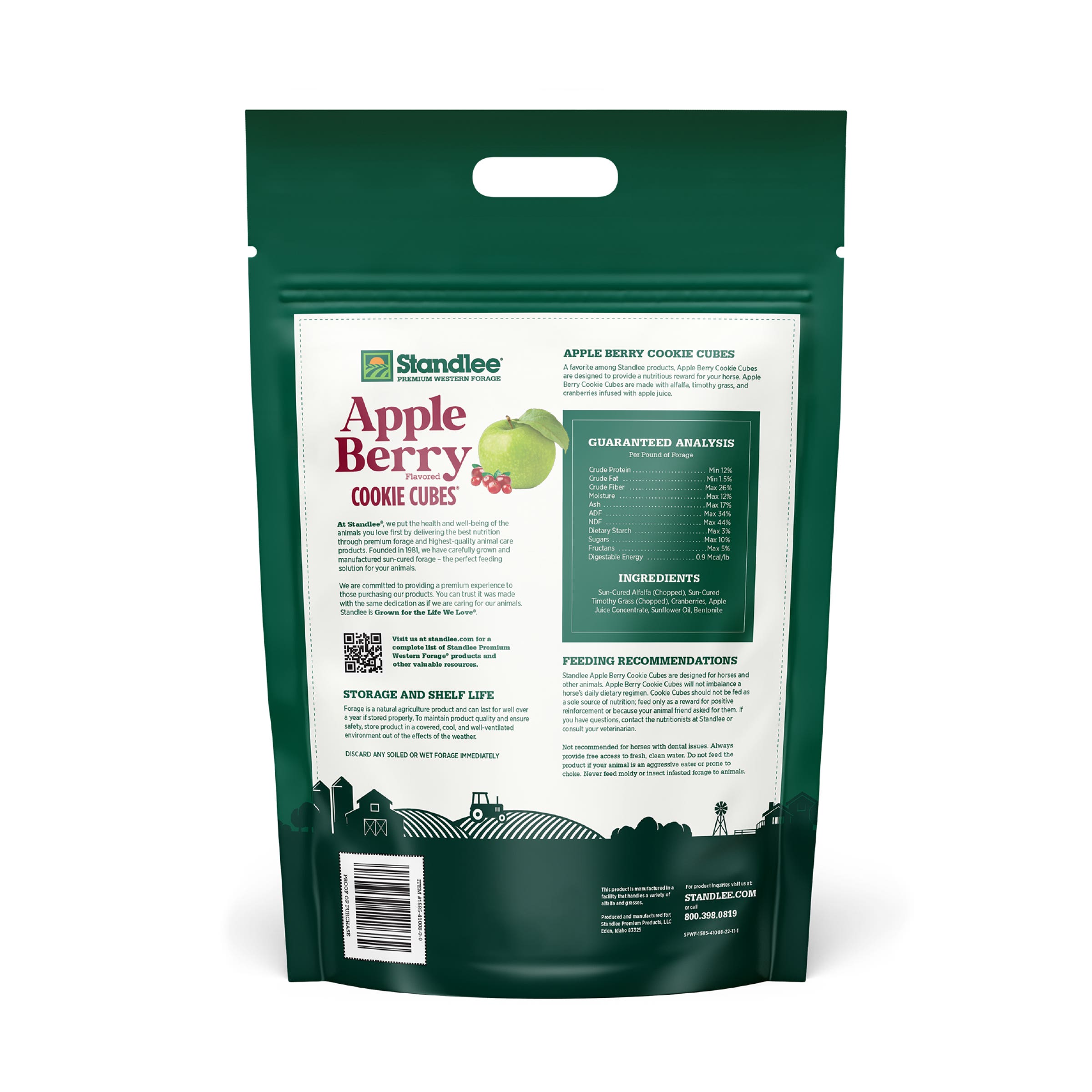 STANDLEE Apple Berry Cookie Cubes Horse Treats, 5lb