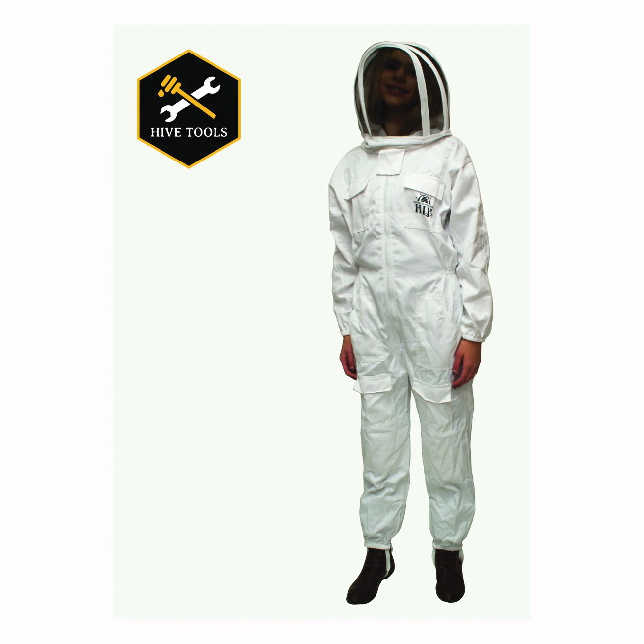 Harvest Lane Honey CLOTHSXXL-101 Beekeeping Suit, 2XL, Zipper, Polycotton