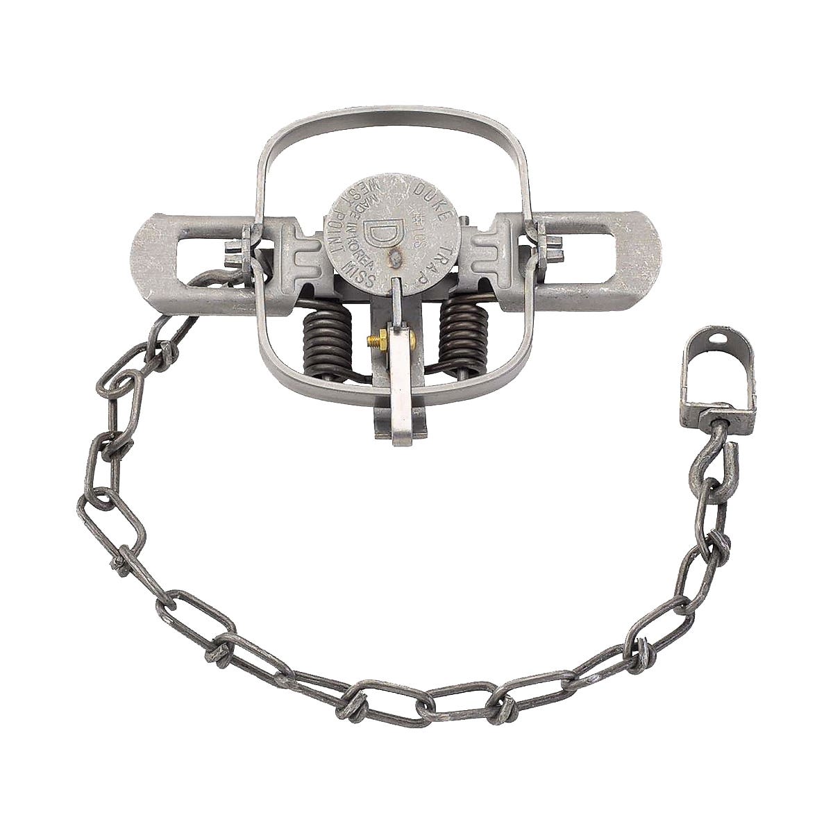 DUKE TRAPS Coil Spring Trap, Spring Locking, for Mink, Muskrat, Raccoon