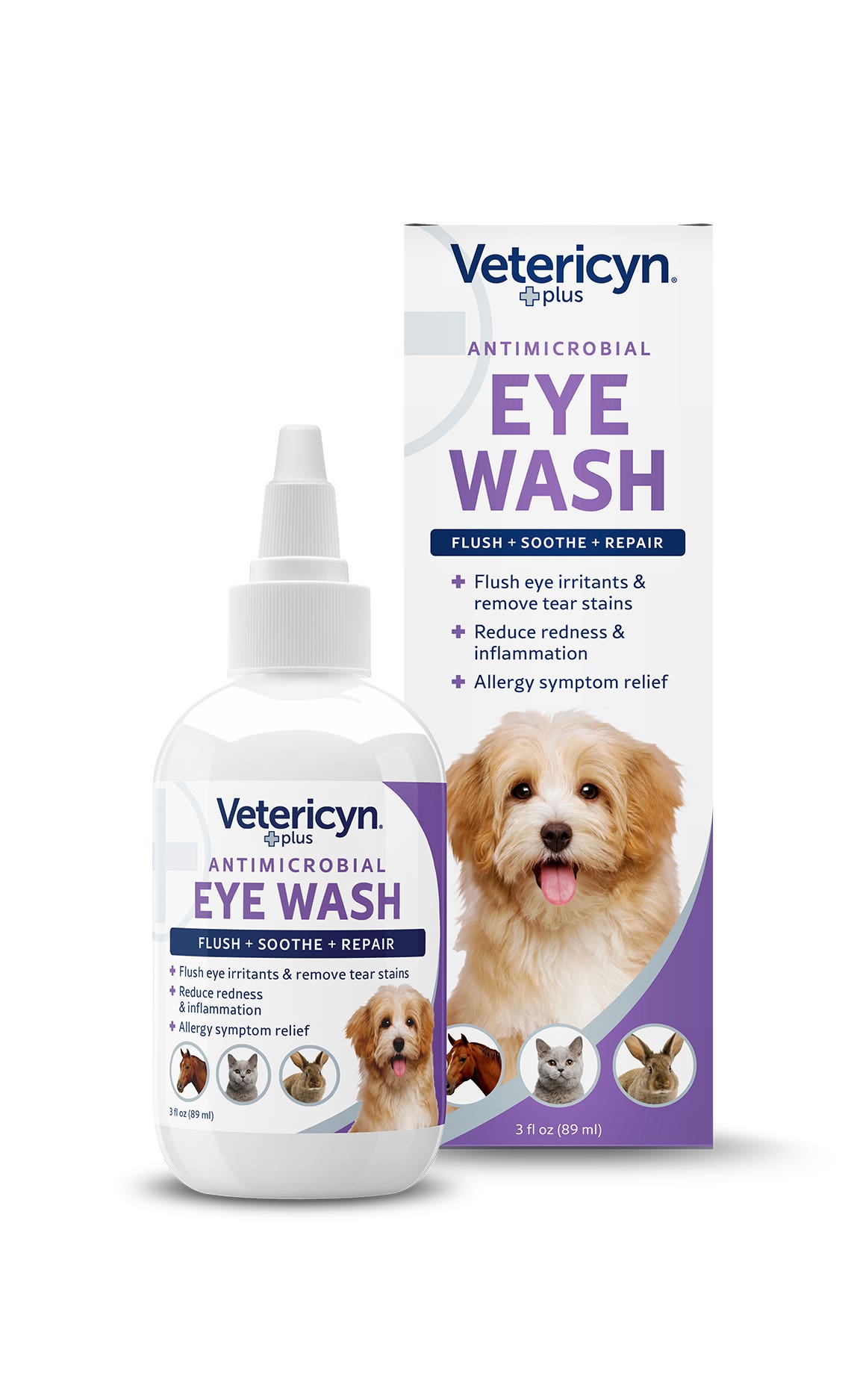 Vetericyn Plus All Animal Antimicrobial Eye Wash, 3 oz