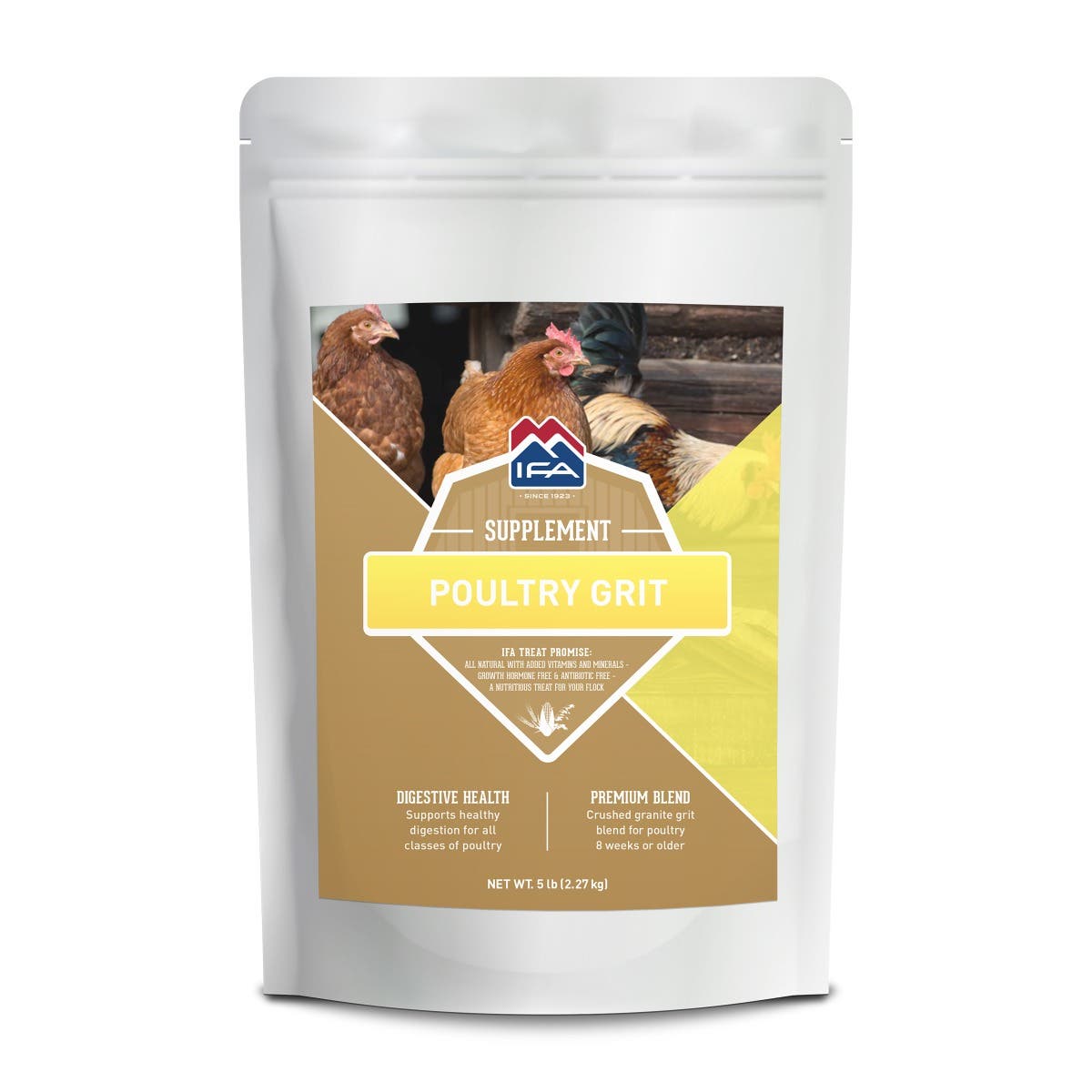IFA Poultry Grit Supplement, Crushed Granite, 5 Lb. Bag
