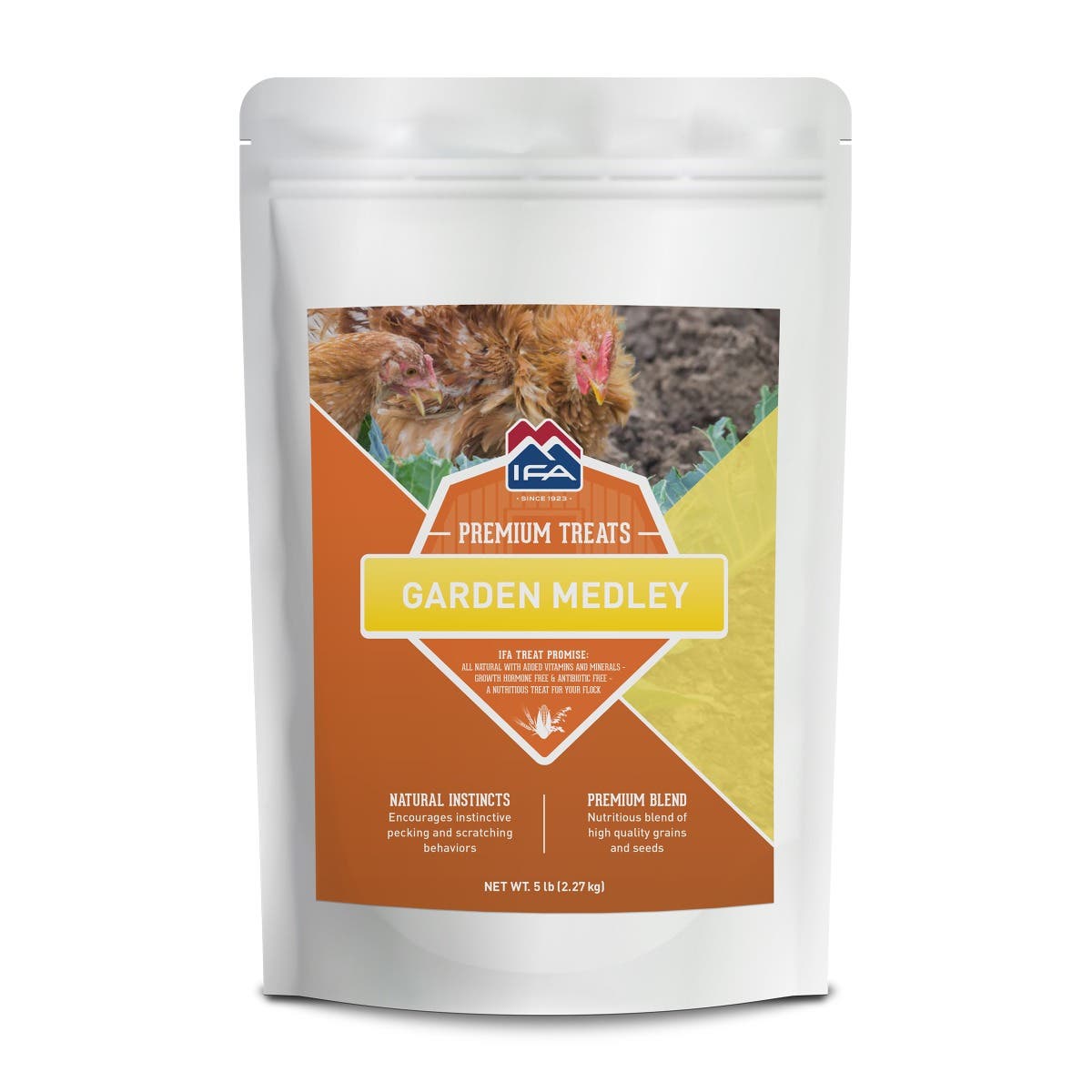 IFA Garden Medley Chicken Treats, 4.5 Lb. Bag