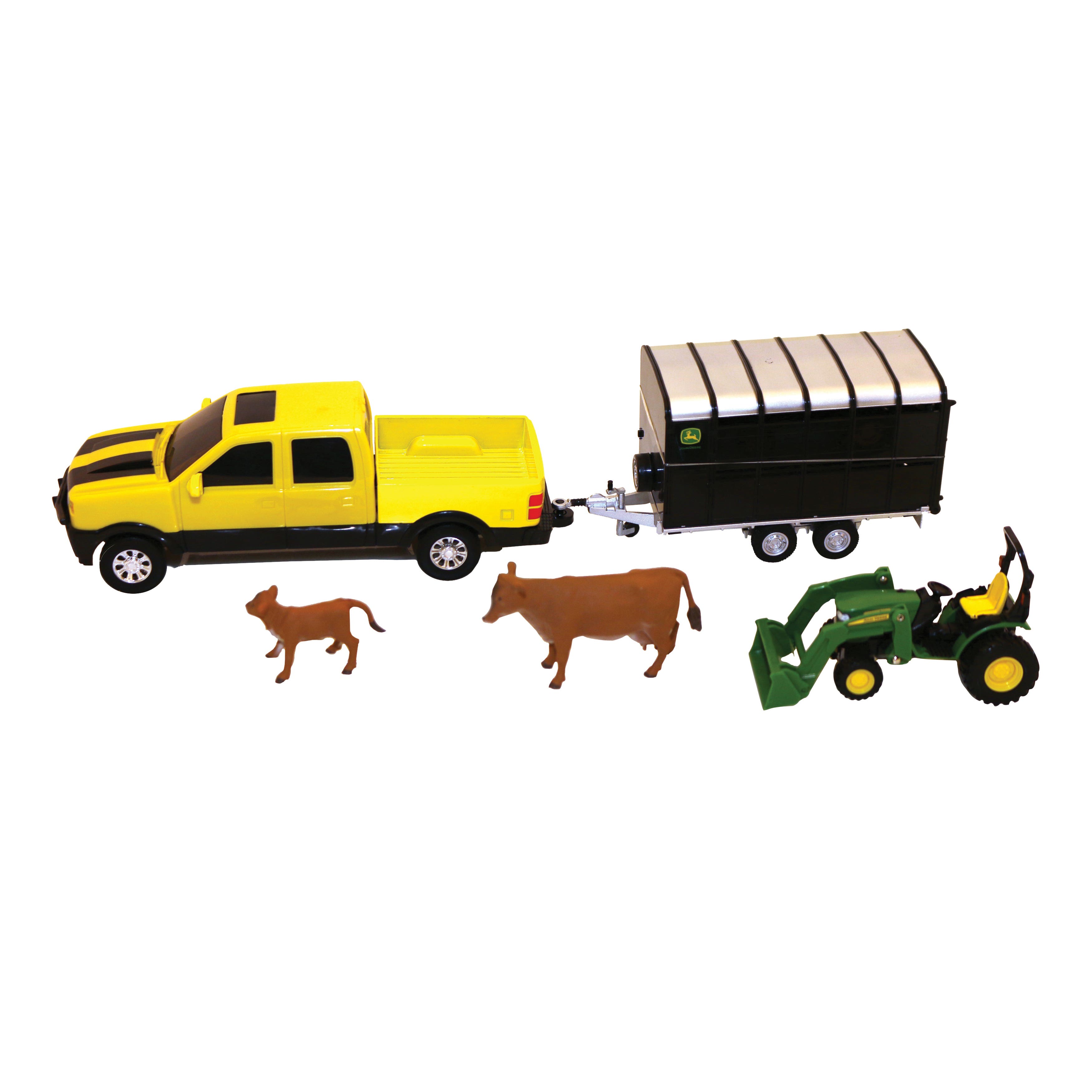 Ertl Pickup and Livestock Trailer Set